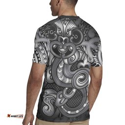 Aotearoa Maori Hei Tiki Rugby Jersey Kiwikiwi Kowhaiwhai Puhoro Motif LT9