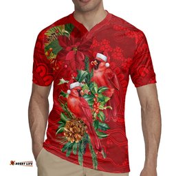 Aussie Red Cardinal Rugby Jersey Aboriginal Inspired Christmas LT9