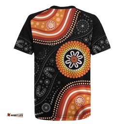 Australia Aboriginal Art Rugby Jersey Indigenous Proud LT14