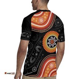Australia Aboriginal Art Rugby Jersey Indigenous Proud LT14