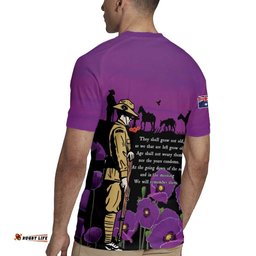 ANZAC Soldier and War Animals Rugby Jersey We Will Remember Them LT15