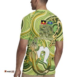 2026 NAIDOC Week 50 Years Deadly Rugby Jersey Flows of Time LT7