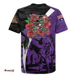 Australia ANZAC Day Rugby Jersey Animals of War - Lest We Forget LT7