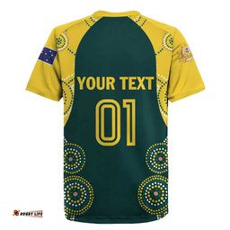 Custom Australia Cricket Rugby Jersey Aussies Champions LT01