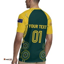 Custom Australia Cricket Rugby Jersey Aussies Champions LT01