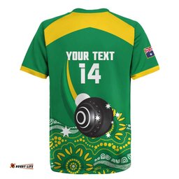 Custom Bowls Australia Rugby Jersey Aussie Kangaroo Aboriginal Art LT14