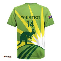 Custom Australia Cricket Rugby Jersey Go Champions Aussies LT14