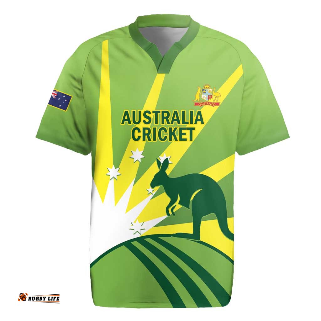Custom Australia Cricket Rugby Jersey Go Champions Aussies LT14