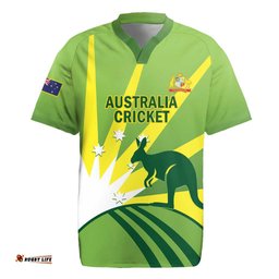 Custom Australia Cricket Rugby Jersey Go Champions Aussies LT14
