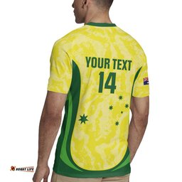 Australia Football Custom Rugby Jersey Go Socceroos Grunge Sporty Style LT14