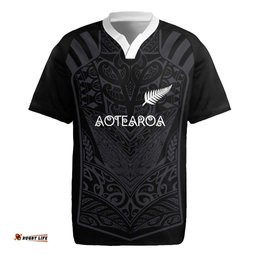 Custom Aotearoa Rugby Rugby Jersey The Blacks-Sporty T90 Style LT03