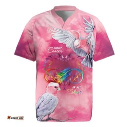 Australia Fight Cancer In All Colors Rugby Jersey Galah Pink Tie Dye LT7