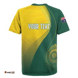 Australia Bowls Personalised Rugby Jersey Basic Marble Glaze - National Color LT7