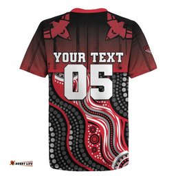 Custom Essendon Go Bombers Rugby Jersey Don The Sash DT05