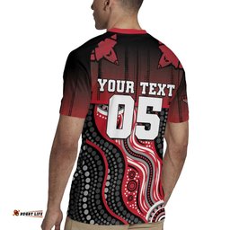 Custom Essendon Go Bombers Rugby Jersey Don The Sash DT05