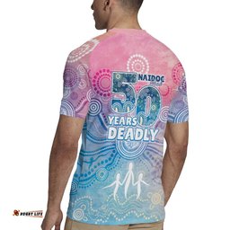 Australia NAIDOC Week 2026 50 Years Deadly Rugby Jersey Celestial Glows LT7