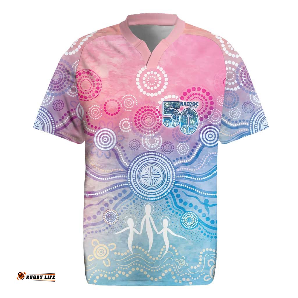 Australia NAIDOC Week 2026 50 Years Deadly Rugby Jersey Celestial Glows LT7