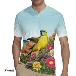Australia Rock Parrot Rugby Jersey Pigface Carpobrotus Rocky Island Vibes LT14
