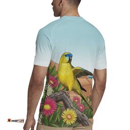 Australia Rock Parrot Rugby Jersey Pigface Carpobrotus Rocky Island Vibes LT14