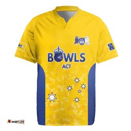 Australian ACT Lawn Bowls Custom Rugby Jersey Aussie Minimalist Style LT9