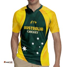 Australia Cricket Custom Rugby Jersey GO Aussie - Modern Motif LT7