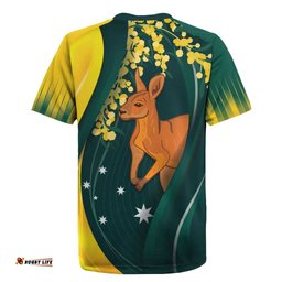Australia Day Rugby Jersey Kangaroo National Color LT7