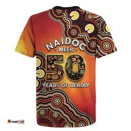 Australia Indigenous NAIDOC Week 2026 Rugby Jersey 50 Years Of Deadly LT05