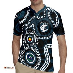 Carlton NAIDOC Week 2026 Personalised Rugby Jersey 50 Years of Deadly Aboriginal Art LT14