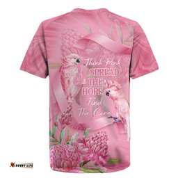 Australia Breast Cancer Awareness Rugby Jersey Think Pink Cockatoos Ribbon LT14