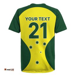 Custom Australia Cricket Spirit 2026 Rugby Jersey World T20 Edition LT9