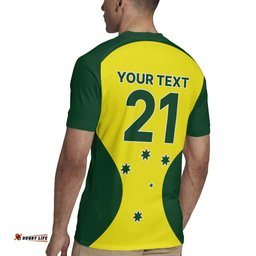 Custom Australia Cricket Spirit 2026 Rugby Jersey World T20 Edition LT9