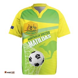 Custom Australia Soccer 2026 Rugby Jersey Come On Matildas LT14