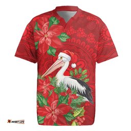 Australian Pelican Rugby Jersey Aboriginal Inspired Christmas LT9