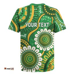 Bowls Australia Custom Rugby Jersey Aboriginal Art National Color LT14