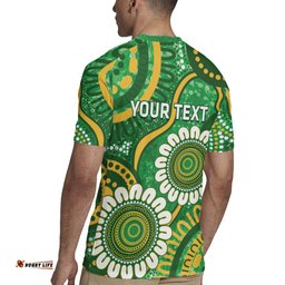 Bowls Australia Custom Rugby Jersey Aboriginal Art National Color LT14