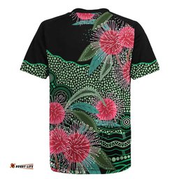 Australia Hakea Rugby Jersey Aussie Native Flowers Indigenous Art LT14