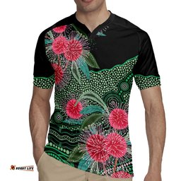 Australia Hakea Rugby Jersey Aussie Native Flowers Indigenous Art LT14