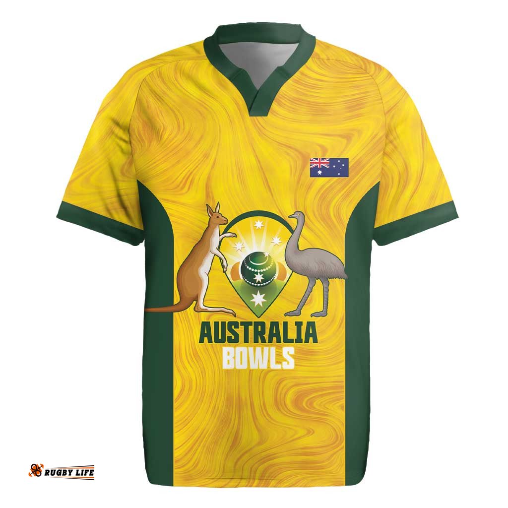 Custom Bowls Australia Rugby Jersey Marble National Color LT14