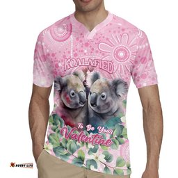 Australia Koala Valentine's Day Rugby Jersey Koalified To Be Your Valentine LT14