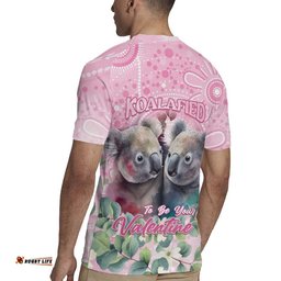 Australia Koala Valentine's Day Rugby Jersey Koalified To Be Your Valentine LT14