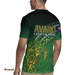 Cook Islands Rugby Kuki Avaiki Rugby Jersey Tribal Turtle LT7