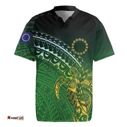 Cook Islands Rugby Kuki Avaiki Rugby Jersey Tribal Turtle LT7