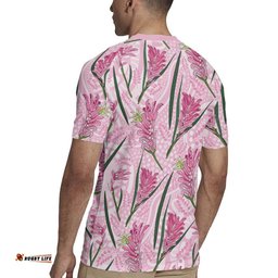Australia Kangaroo Paws Rugby Jersey Aussie Native Flowers Indigenous Art LT14