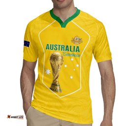 Custom Australia Soccer Rugby Jersey Aussie Aussie Oi Oi Oi LT15