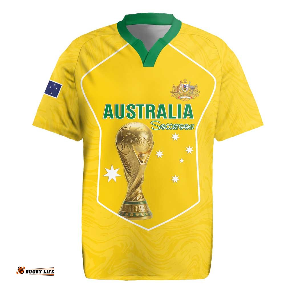 Custom Australia Soccer Rugby Jersey Aussie Aussie Oi Oi Oi LT15
