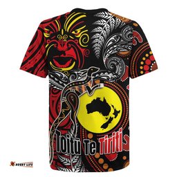 Aotearoa and Australia Toitu Te Tiriti Rugby Jersey Honour the Treaty - Stand Together Stand Stronger LT03
