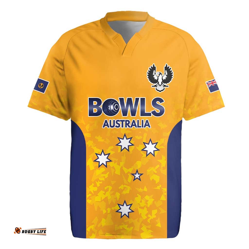 Australian South Australia Lawn Bowls Custom Rugby Jersey Aussie Minimalist Style LT9