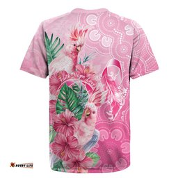 Australia Cockatoos Breast Cancer Rugby Jersey Faith Hope Love LT05