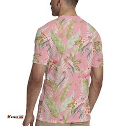 Australia Galah Cockatoo Rugby Jersey Eolophus Soseicapilla Couple Seamless Style LT14