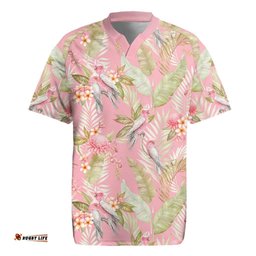 Australia Galah Cockatoo Rugby Jersey Eolophus Soseicapilla Couple Seamless Style LT14
